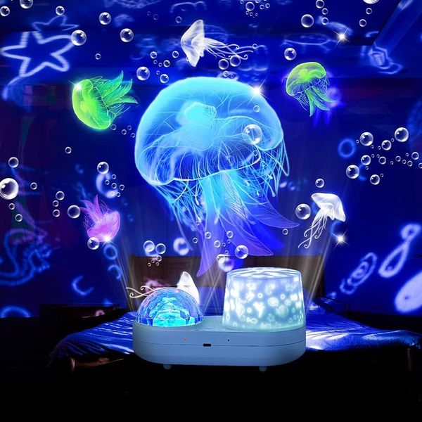 360 Degree Rotating Ocean Star Sky Night Light Projector for Kid