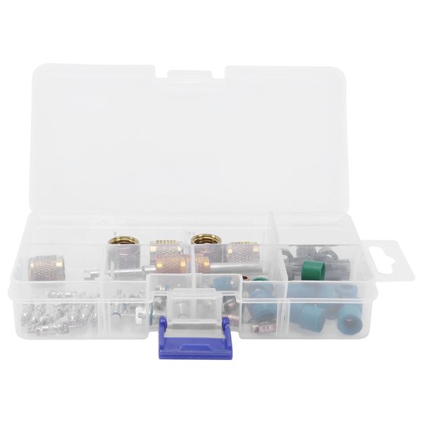 56 Pieces Valve Core Kit - Gaskets &amp; Tools for R410A/R22/R134A