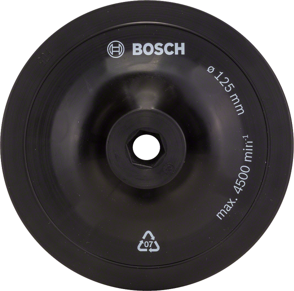 Sanding pad for drills clamping system 125 mm