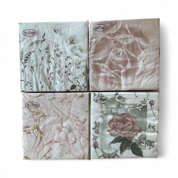 Rose gold collection serviettes - 4 packets - 20 piece each