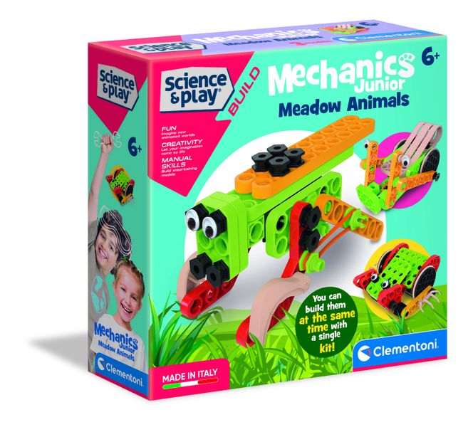 Clementoni Mechanics Junior - Meadow Animals 3 Model Kit