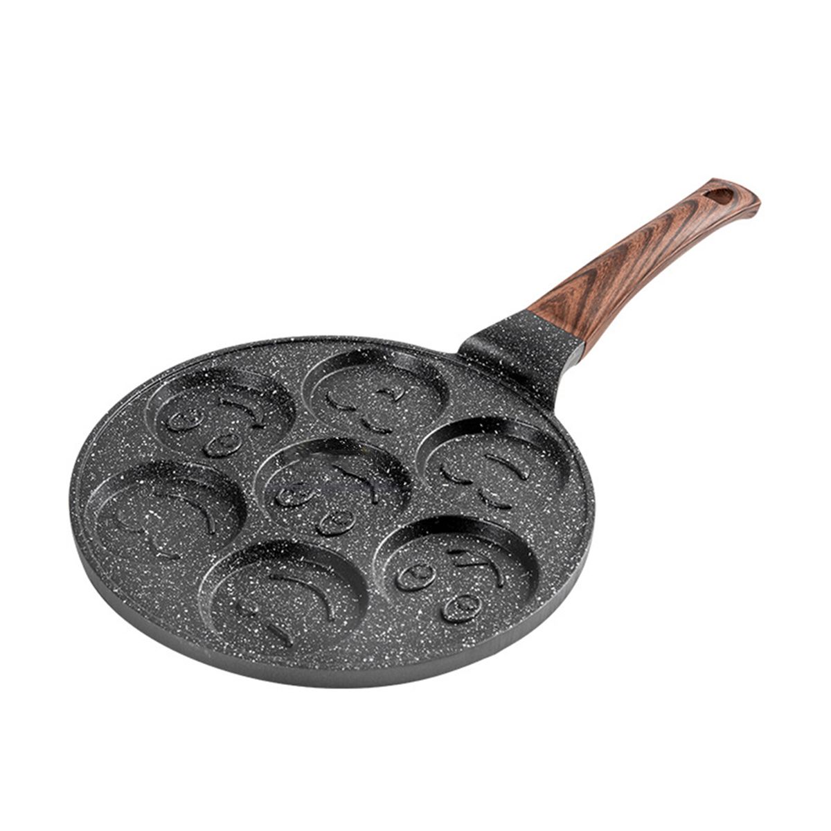 7 Cups Smiley Face Emoji NonStick Egg Pancake Frying Pan Shop Today. Get it Tomorrow