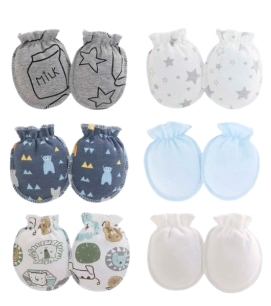 Baby Mittens - 6-Pairs