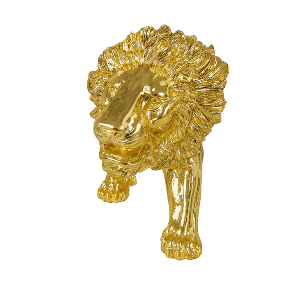 Luxury Gold Lion Décor Sculpture