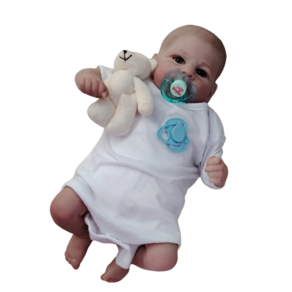 17-Inch Reborn Baby Sunshine Smile with Teddy