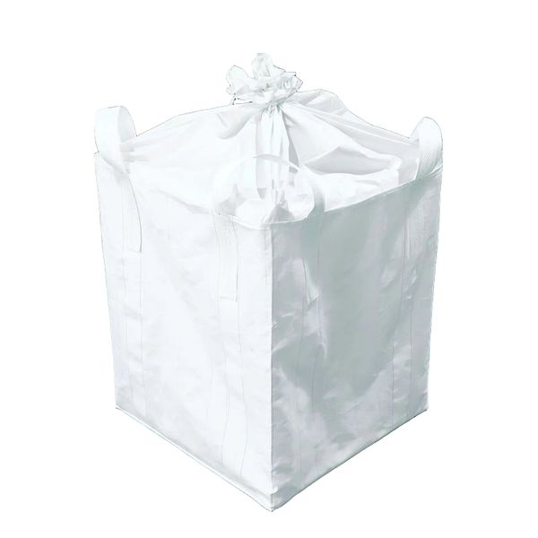 New 1.3T FIBC Bulk Bag 100x100x100cm Duffle Top Flat Bottom
