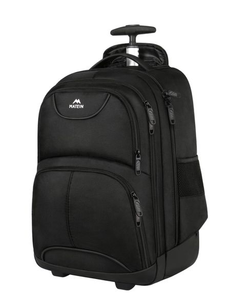 Water Resistant Wheeled Laptop Backpack Luggage Business College Bag