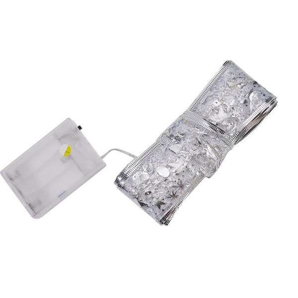 Metallic Gold &amp; Silver LED Ribbon Lights, Indoor Use