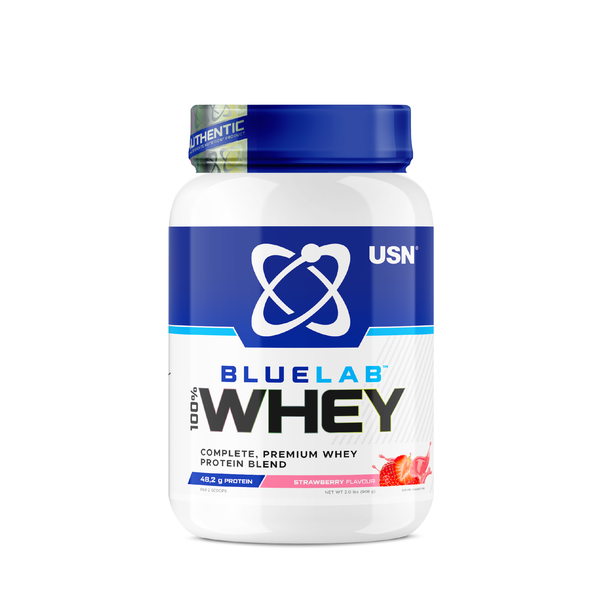 BlueLab 100% Whey Protein - Strawberry - 908 g