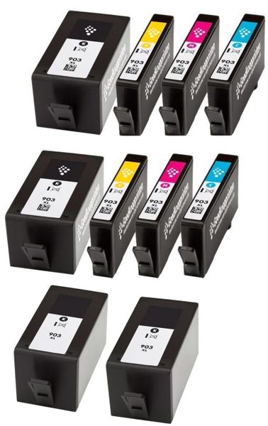 Ink Cartridge Twin Multipack + 2 Extra Black - Compatible with HP 903XL / 903