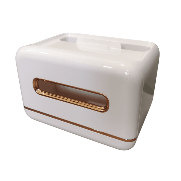 Multi-Purpose Magnetic Tissue Box with Storage and Cellphone Stand