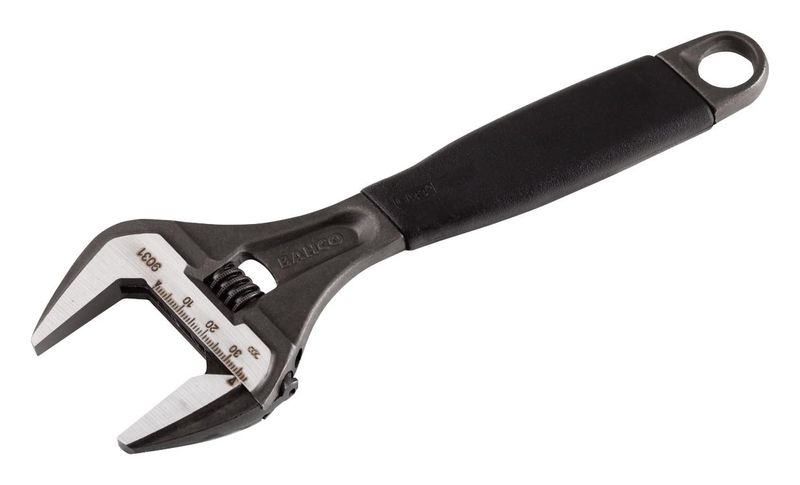Bahco (9031) Wrench, Adjustable, Plumbers, 38 mm Max Jaw Opening, 218 mm