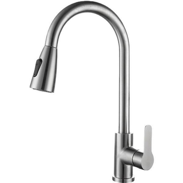 304 Kitchen Pull-out Faucet Retractable Rotating Faucet RF-29