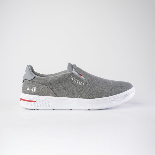 Nautica Men's Slip-on Casual Sneakers-Grey