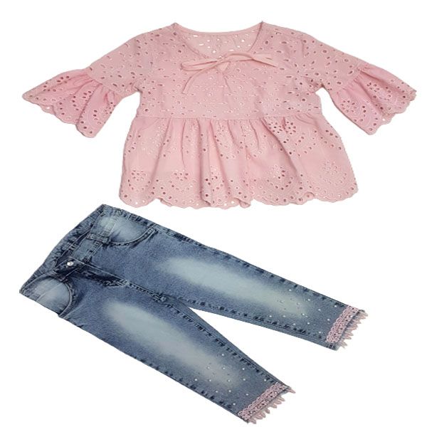 Little People Shop: Girls Jean Set- Girls outfit