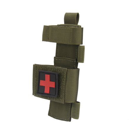 Tactical Molle Medical Scissor Pouch Knife Flashlight Holster Bag