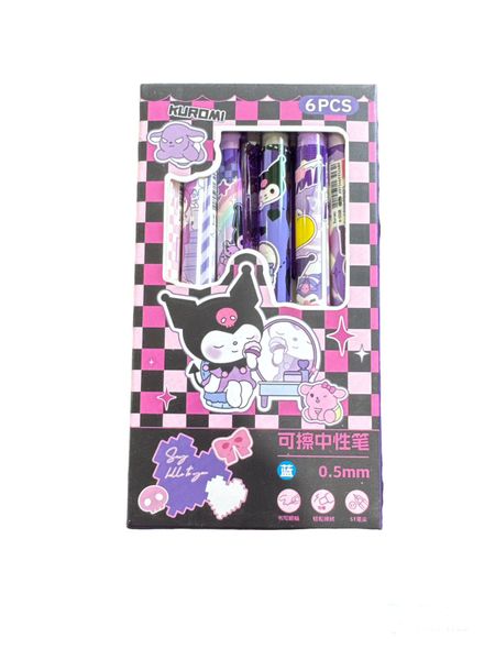 Erasable Neutral Pen 0.5mm Blue Of 6
