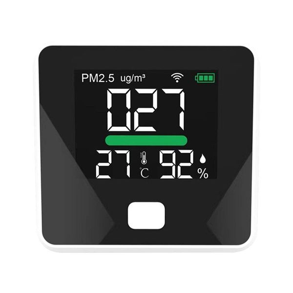 Tuya Wifi Air Quality Meter Pm2.5 Portable Led Display Compatible with None