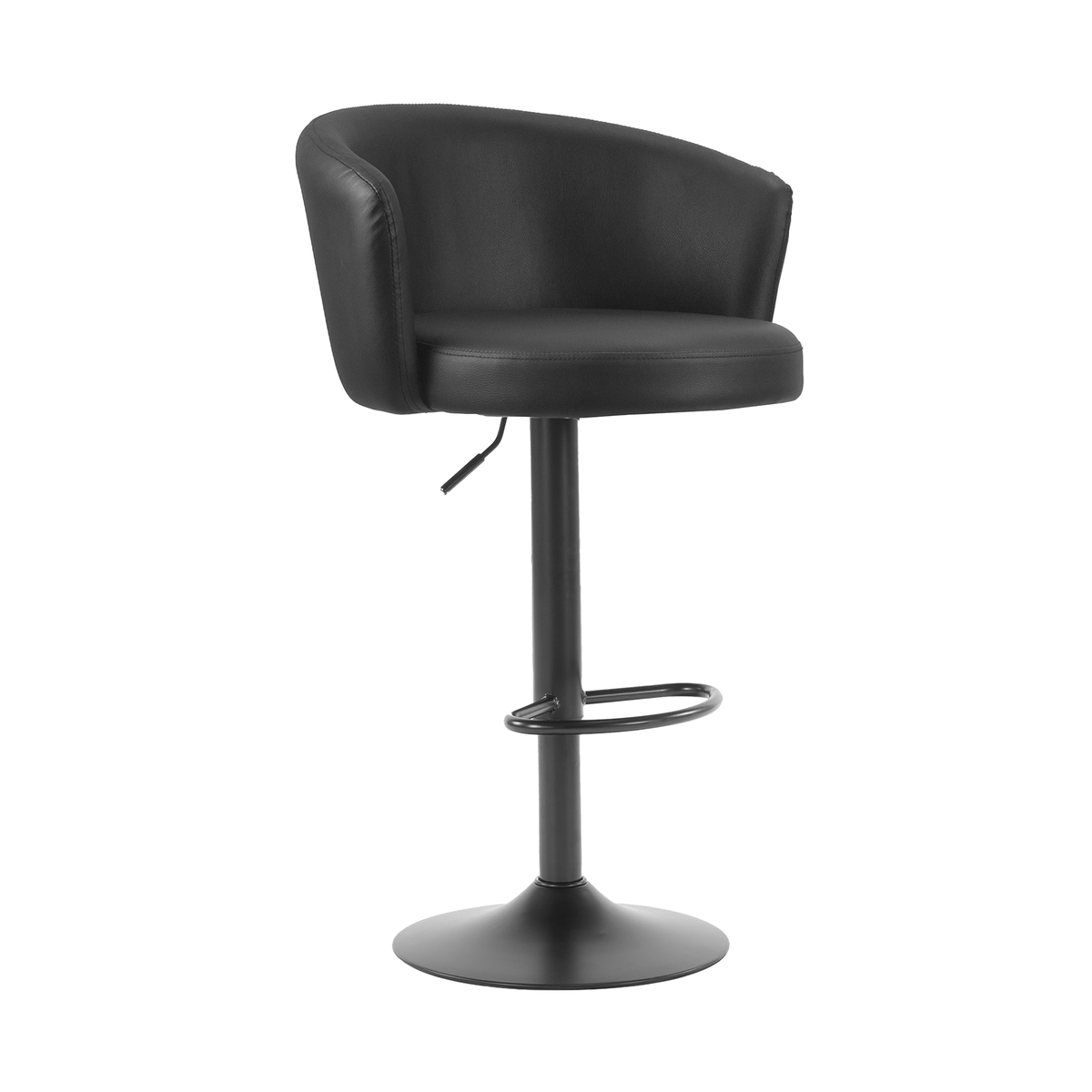 Lucien Faux Leather Barstool