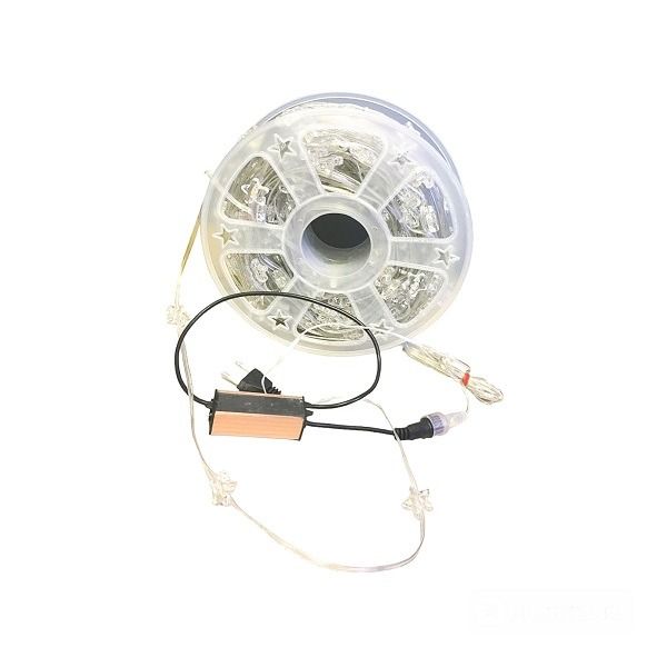 ZYF-167 50M Clear Hearts 2835LED String Lights 220V White