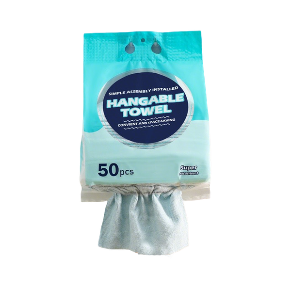 50-Pack Hanging Washable Cleaning Cloths - Kitchen Cleaning Essential