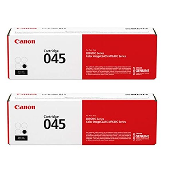 Canon 045 Black Laser Toner Cartridge (Dual Pack)