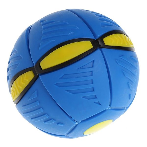 Flat Ball Frisbee Disc Throwing Ball with LED Lights - Blue