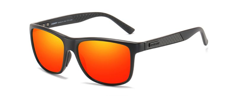 Dubery Polarized Sunglasses 100% UV Protection Sand Blue Black/Black D002