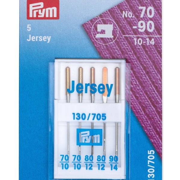Prym Jersey Sewing Machine Needles, 70/10 - 90/14, assorted