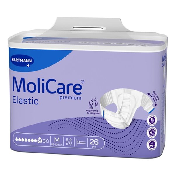 Hartmann - Molicare Premium Elastic Adult Night Nappy 8 Drop Medium 26's