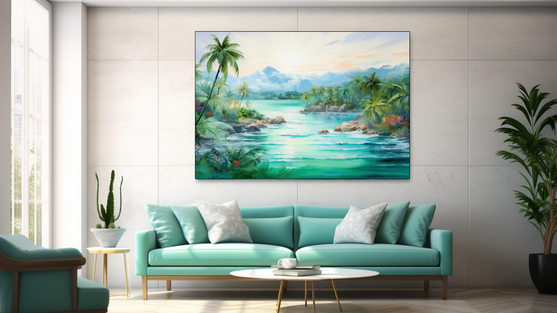 Canvas Wall Art - Tropical Harmony Abstract - JT0121