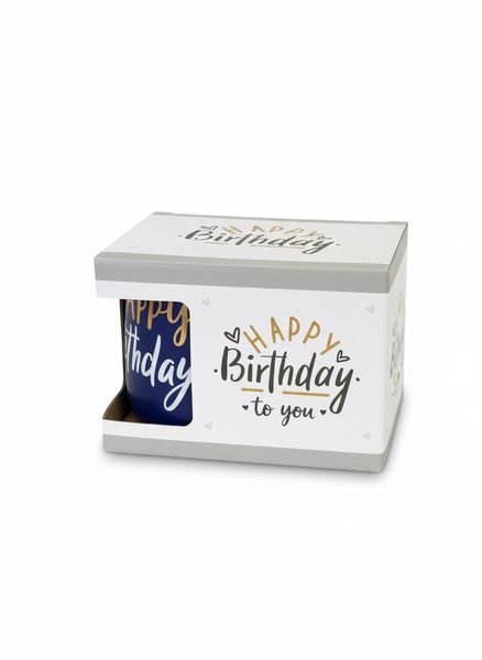 Happy Birthday Mug - Gift Boxed Ceramic Cup