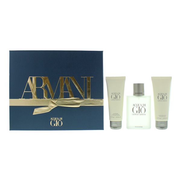 Giorgio Armani Acqua Di Gio 3 Piece EDT Gift Set (Parallel Import)