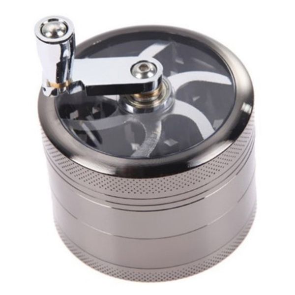 Hand Crank Grinder Spice Grinder Easy Manual Operation Easy Clean Grey