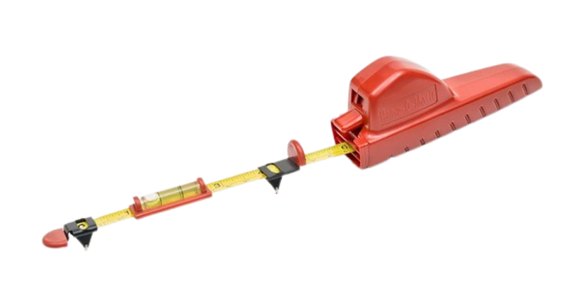 Wall Hanging Tool - Tape Measure and Built-In Level