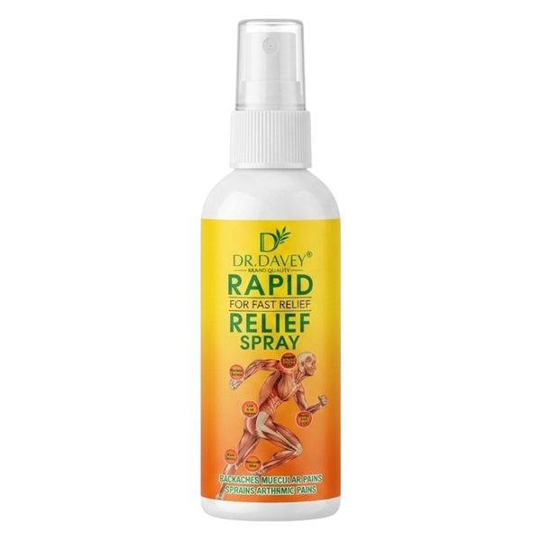 Dr Davey Rapid Relief Spray 100ml Muscle &amp; Backaches Joint Pain Sprains
