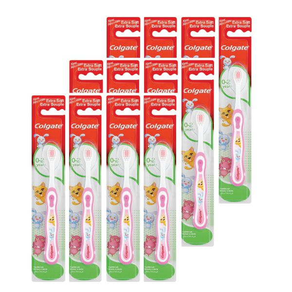 Colgate Kids 0-2 Years Extra Soft Toothbrush, Bulk Offer - 12 units