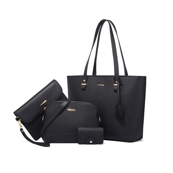 Tote Bags For Women 4 in 1 Shoulder Bag - Black