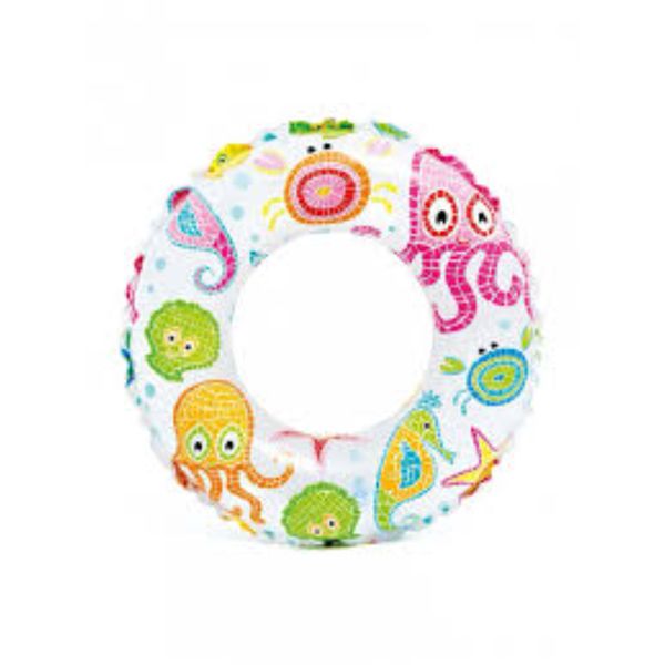 Intex Swim Ring 51 cm - Colorful Lively Print for Kids and Pool Fun