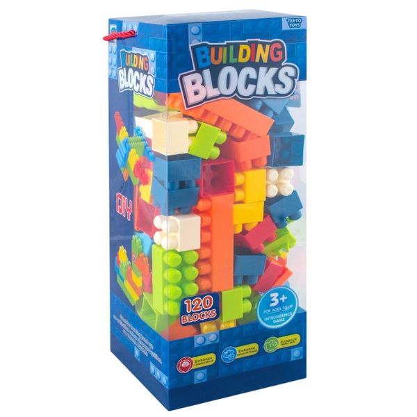 TEETO TOYS Building Blocks Set - STEM Construction Toys for Toddlers - 120-Piece