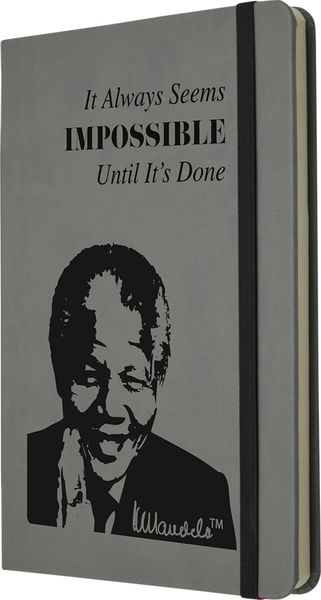 Mandela Eco Notebook, A5, Impossible - Grey