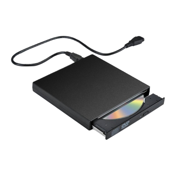 USB 2.0 External CD/DVD Drive - Slim Portable CD-RW Burner