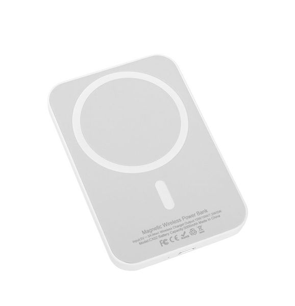 Fast 5000mAh Magnetic Power Bank Compatible With iPhones Magnetic SE