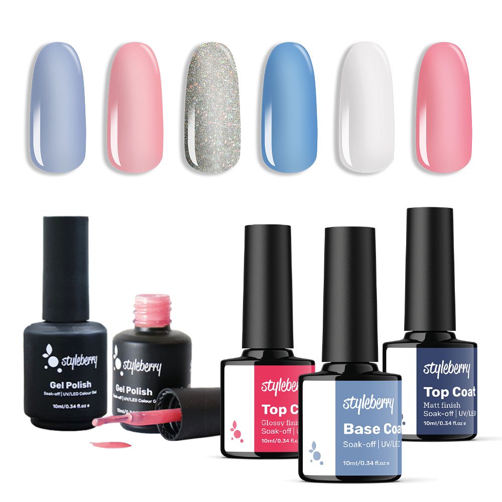 Styleberry 6 Gel Polish with 3 Pieces Essential Set | Buy Online in ...