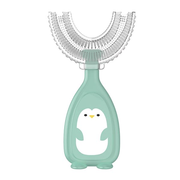 U-Shaped 360 Degree Baby Soft Silicone Training Massage Toddler Toothbrush