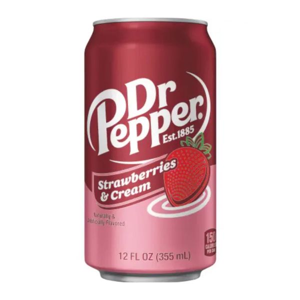 Dr Pepper Strawberries &amp; Cream 12 x 355ml