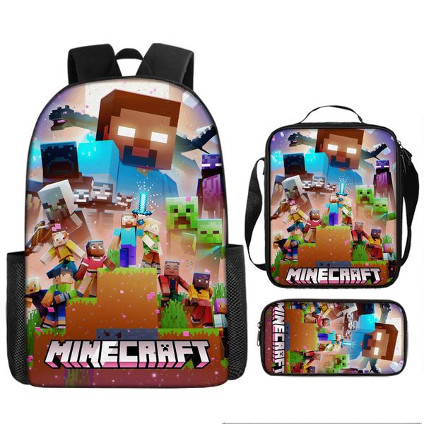 Lunch Box &amp; Pencil Case - Minecraft image