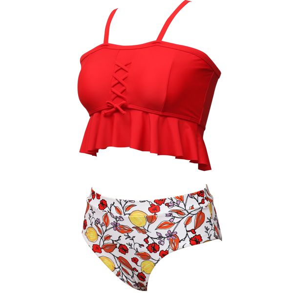 Iconix Floral Radical Red Bikini