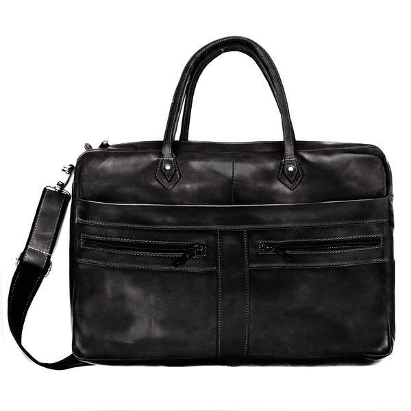 Genuine Leather Corporate Laptop Bag - 15 - 17