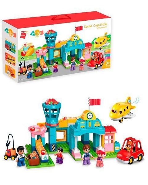 Big educational Building Blocks Set - Busy airport (5105)